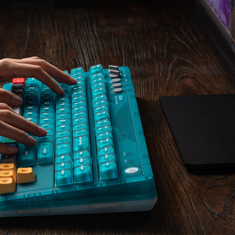 8BitDo Retro 87 Keyboard - Clear Blue image 11