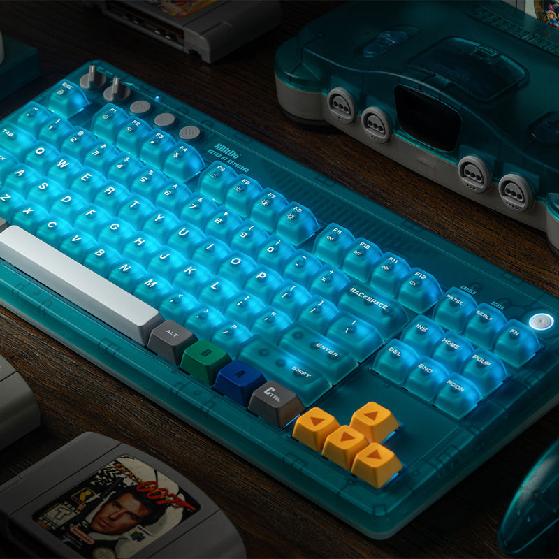 8BitDo Retro 87 Keyboard - Clear Blue image 8