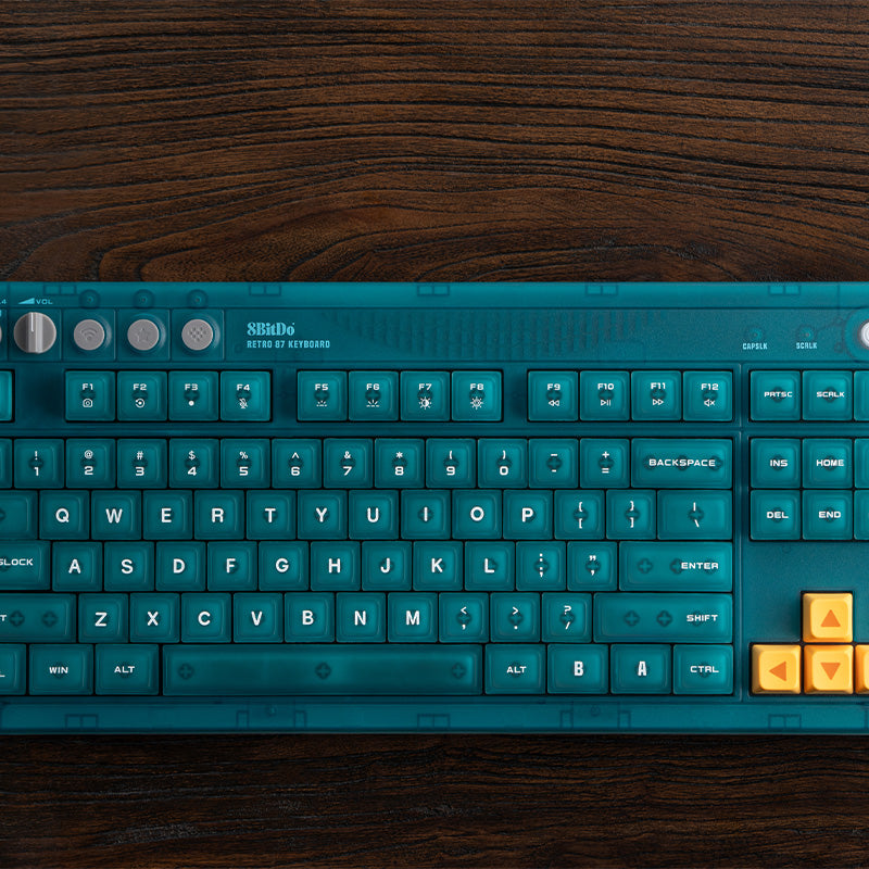 8BitDo Retro 87 Keyboard - Clear Blue image 5